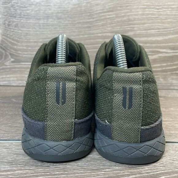 Nobull Canvas Trainer Women’s Sz 8.5 Low Top Lace Up Moss Green Gray Sneakers - Picture 4 of 10